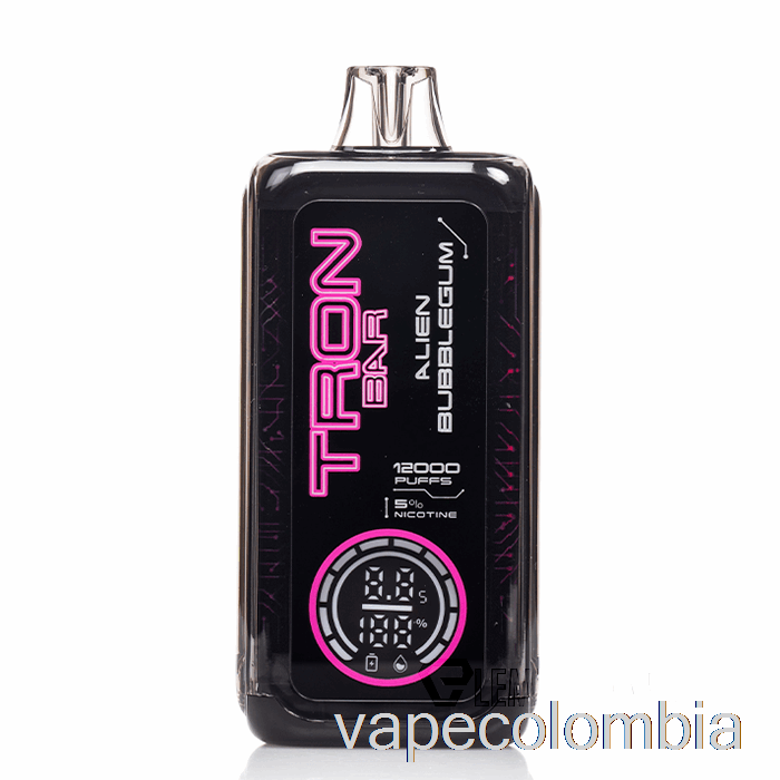 Vape Recargable Tron ​​bar 12k Desechable Alien Bubblegum